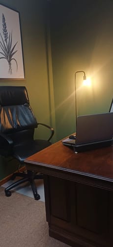 Customer photo review of Marco Floor Lamp | Black, Satin or White
