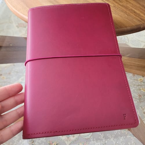 Customer photo review of Refillable Notebook Folio Gift
