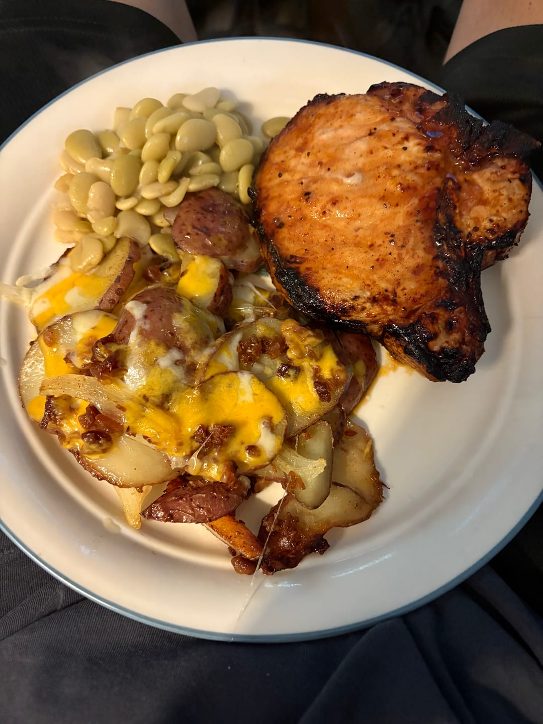 Customer photo review of Hot Honey Peach BBQ Glaze