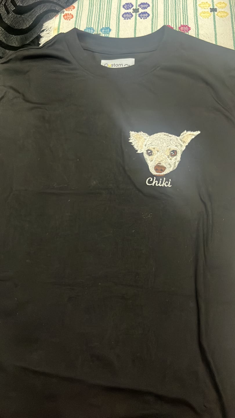 Customer photo review of 🐾 Bordado hiper-realista 🧵