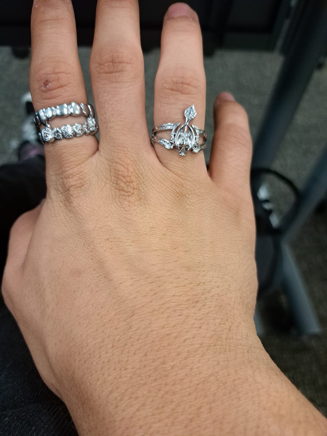 Customer photo review of TRIBAL CROSS RING