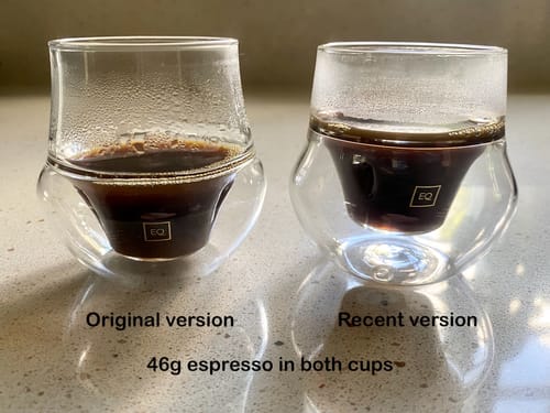 Customer photo review of PROPEL Espresso Glass Set