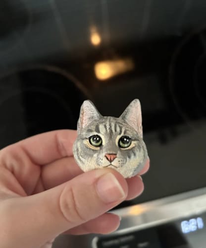 Customer photo review of Personalized Custom Pet Keychain/Magnet