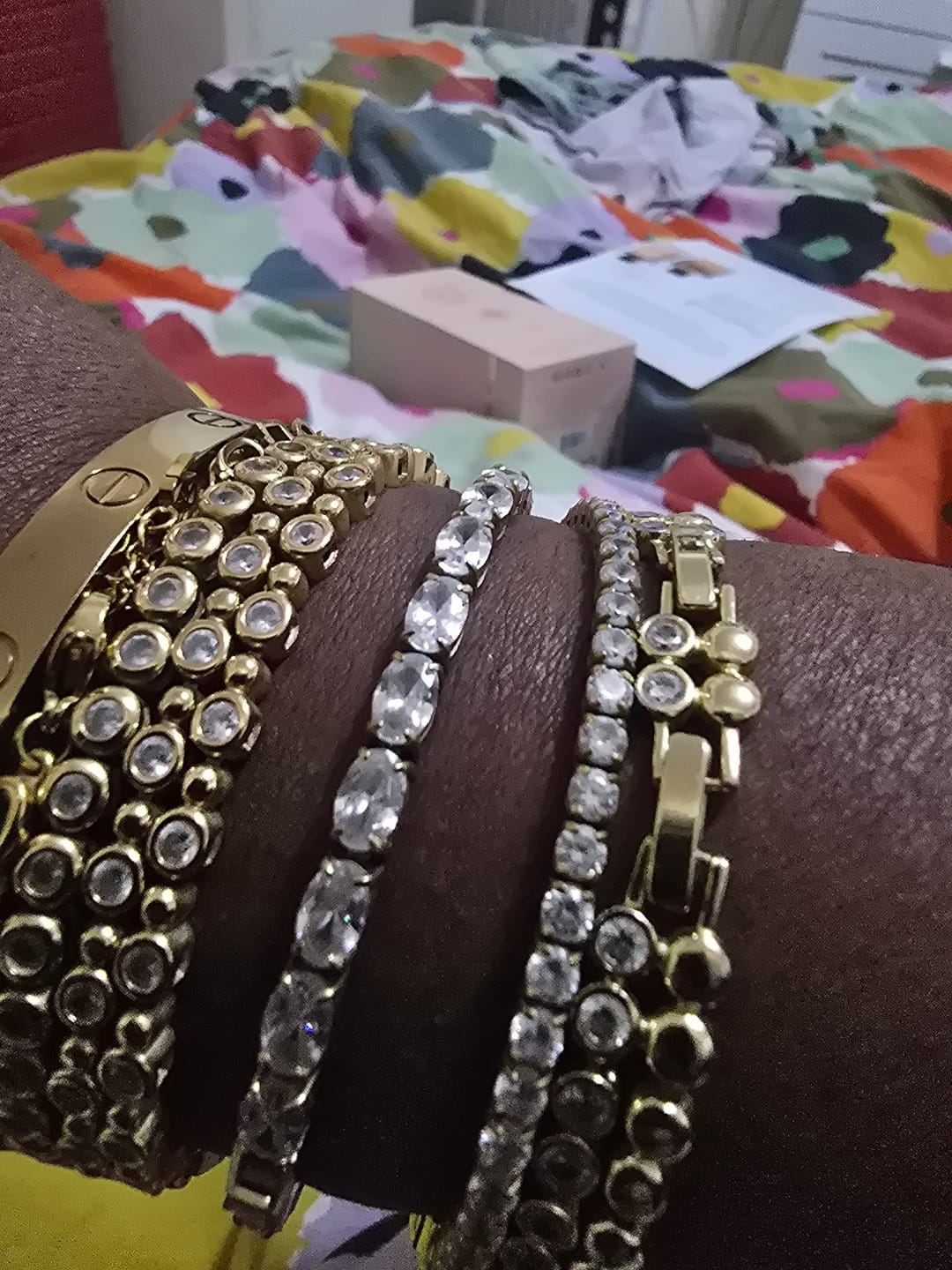 Customer photo review of Oval Tennis Bracelet