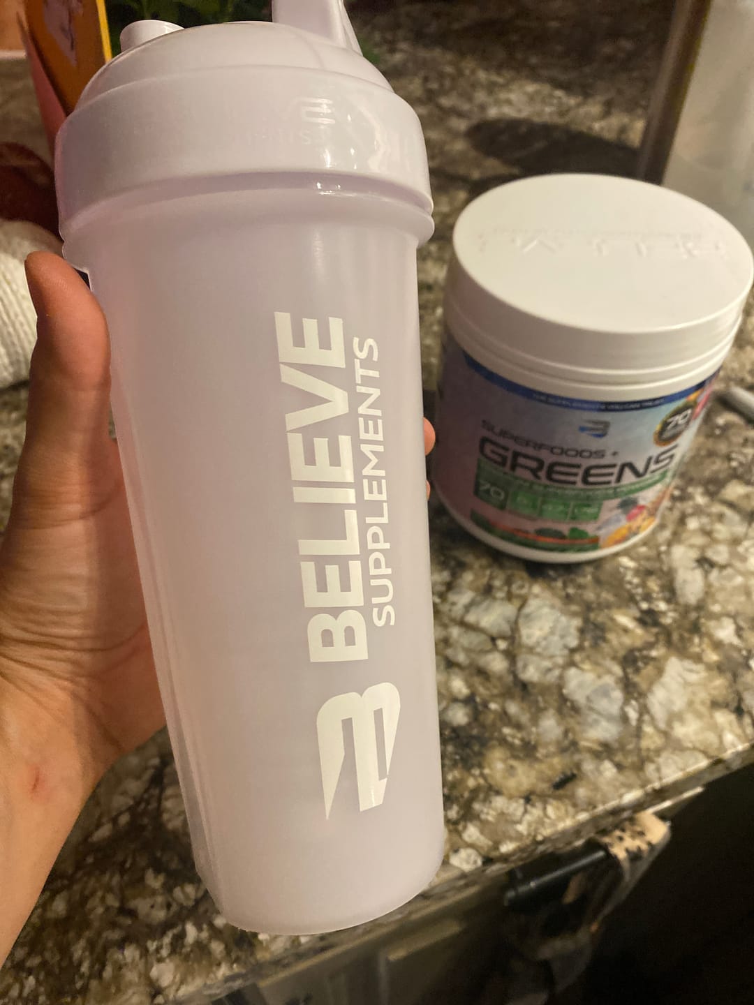 Customer photo review of Believe Shaker