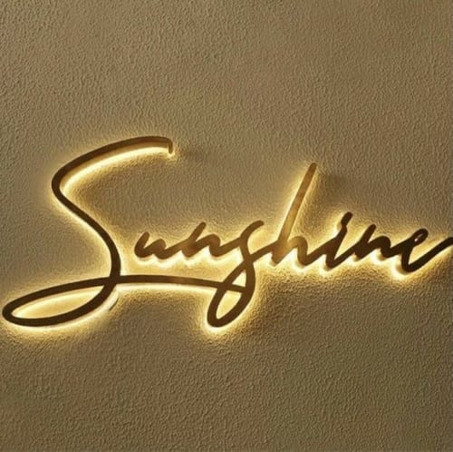 Customer photo review of Custom 3D Metal Sign For  Vijaya Vardini