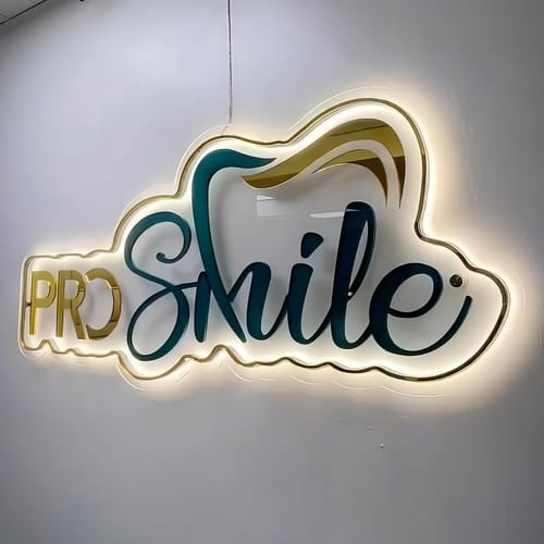 Customer photo review of NEON ACRYLIC SIGN