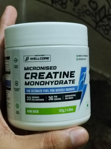 Customer photo review of Wellcore - Pure Micronised Creatine Monohydrate | Kiwi Kick (122g, 33 servings)