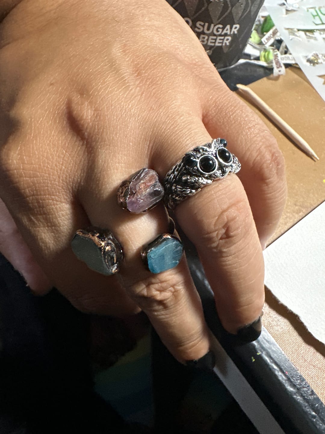 Customer photo review of FREE Today: Jumping Spider Ring