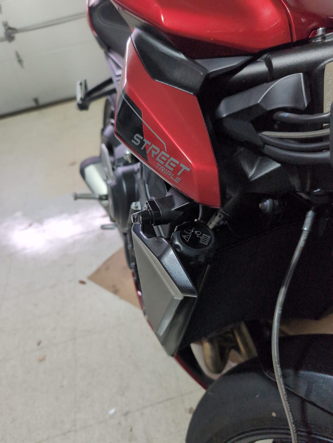 Customer photo review of Triumph Street Triple R/ RS / Moto2 Low Profile Plug & Play Turn Signal Kits – 2017-2025