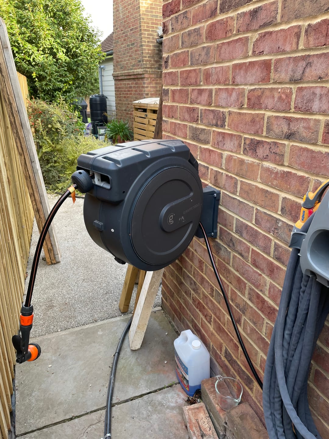 Customer photo review of Retractable Garden Hose Reel-1/2in-35m