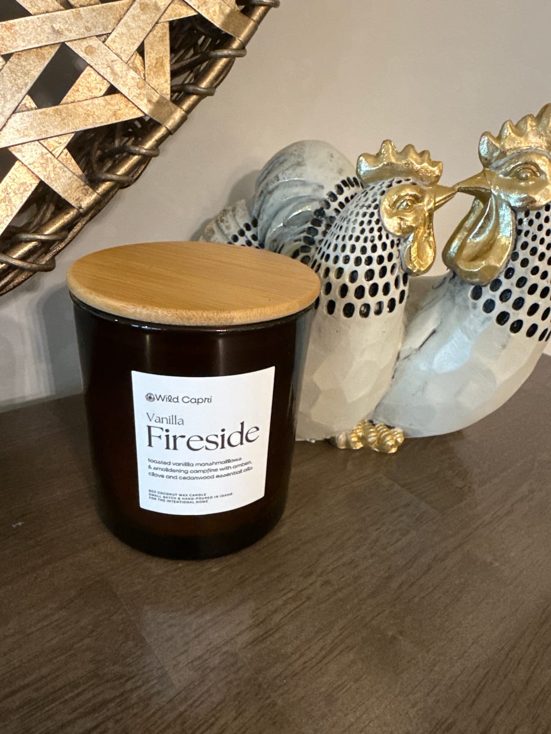 Customer photo review of Vanilla Fireside Candle