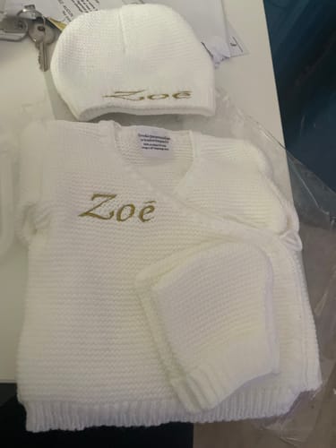 Customer photo review of Ensemble en maille Personnalisé