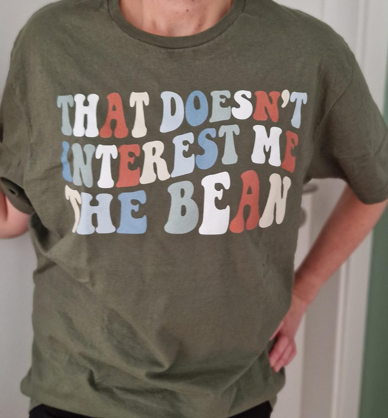 Customer photo review of Bohne Interessieren T-Shirt
