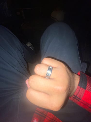 Customer photo review of PSYCHEDELIC LOVE RING