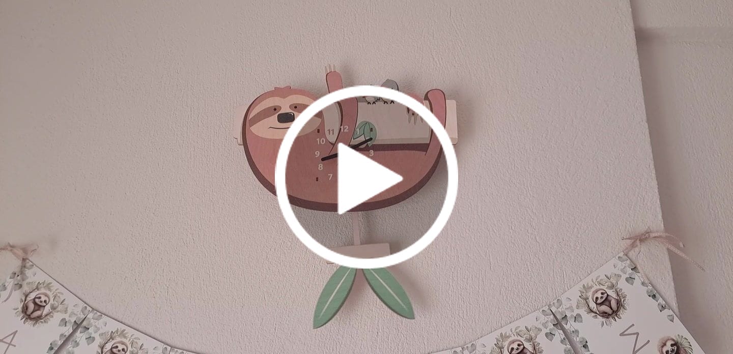 Customer video review of Henry the Sloth Pendulum Clock