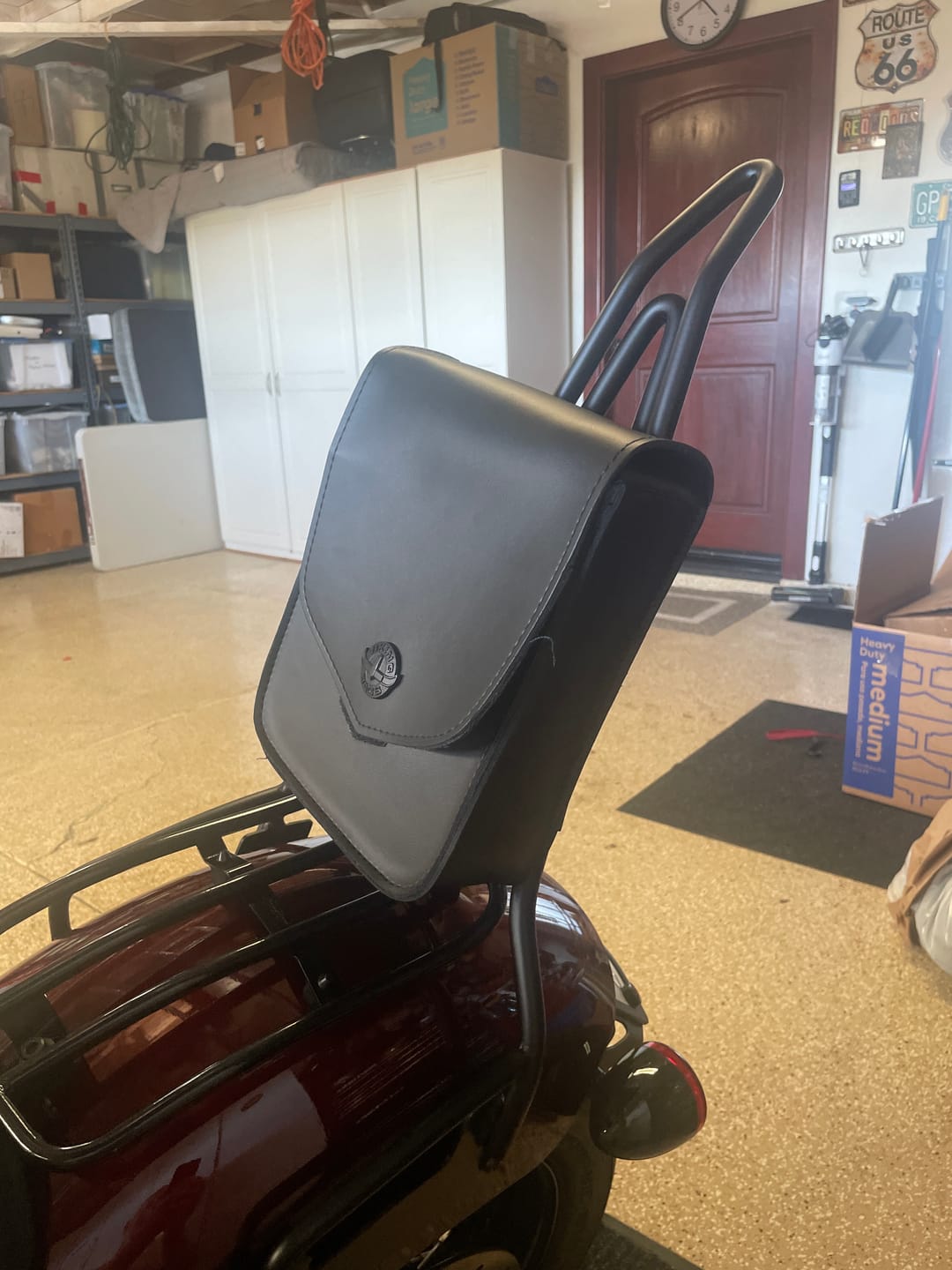 Customer photo review of 4L - Dark Age Small Motorcycle Sissy Bar Bag
