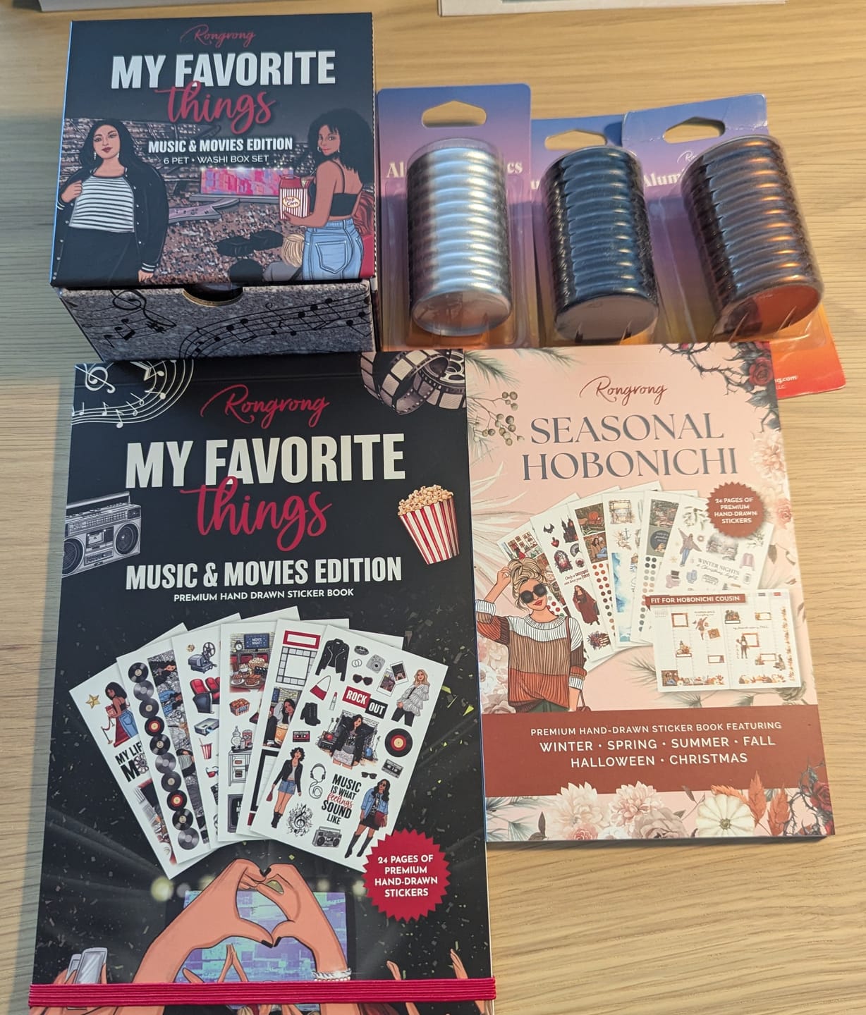 Customer photo review of My Favorite Things Music & Movies Edition Sticker Book