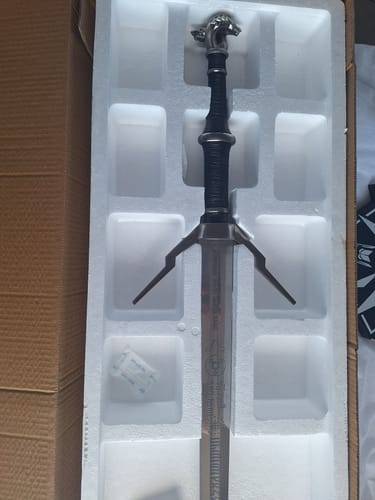 Customer photo review of Geralt of Rivia's Silver Sword - The Witcher Sword