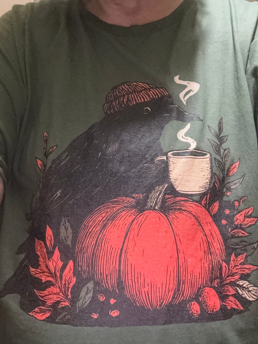 Customer photo review of Raven Autumn Harvest Softstyle Tee