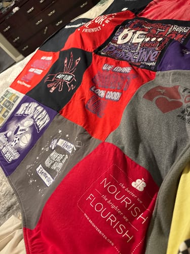 Customer photo review of Classic T-Shirt Blanket