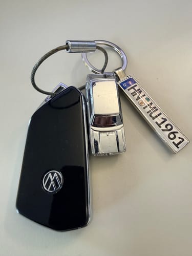 Customer photo review of Kennzeichen Schlüsselanhänger Mini Nummernschild Metall