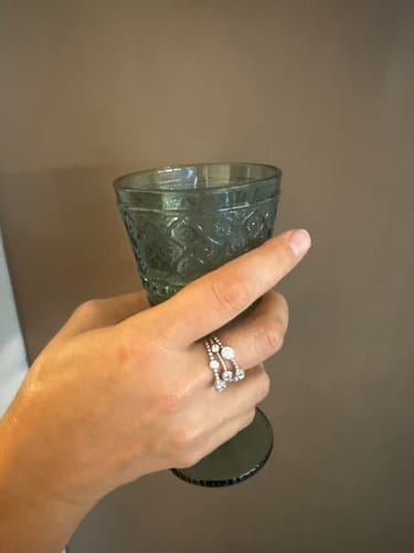 Customer photo review of ETERI TRIPLE RING White Gold Vermeil