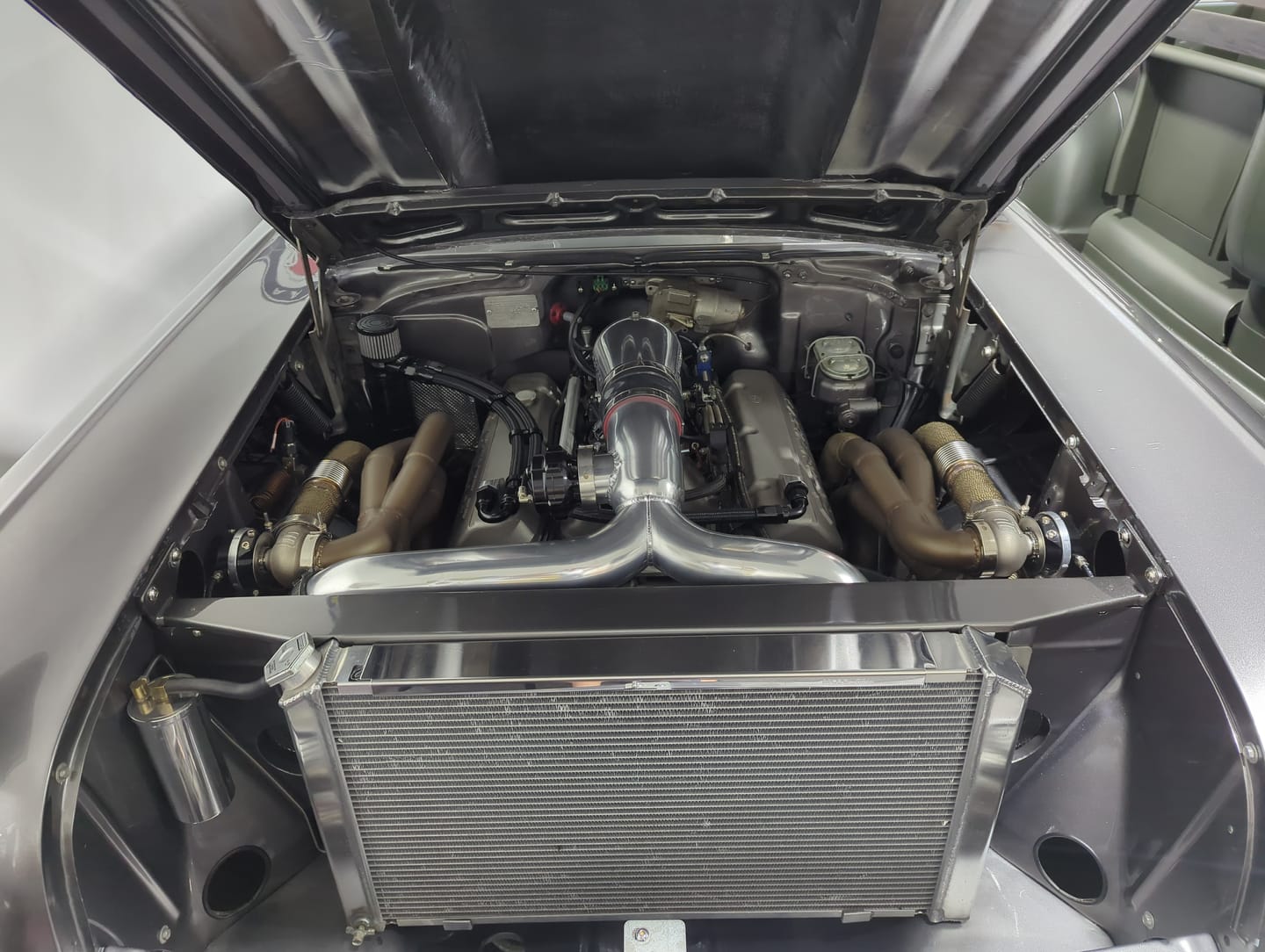 Customer photo review of Top Loader Billet Internally Baffled Oil Catch Can (Dual 10AN Port)