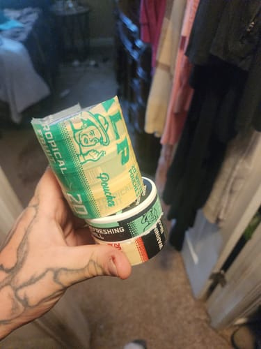 Customer photo review of Tropical Fruit Nicotine Pouches