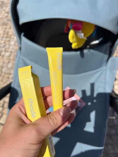 Customer photo review of LIMITED! peptide lip tint | Lemontini