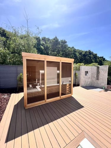 Customer photo review of Smartmak® Modern Box Outdoor Sauna - Box 2