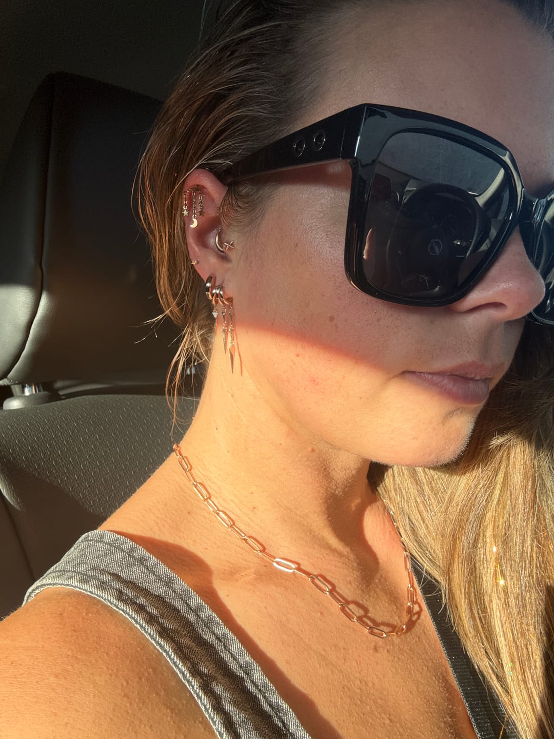 Customer photo review of Paloma Illusion Earrings