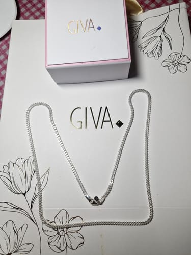 Customer photo review of Silver Spiga Wheat Chain for Him