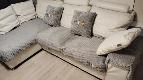 Customer photo review of Housse Protège Canapé Antidérapante en Velours