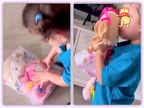 Customer photo review of Personalized Cupcake Girl - Montessori Doll