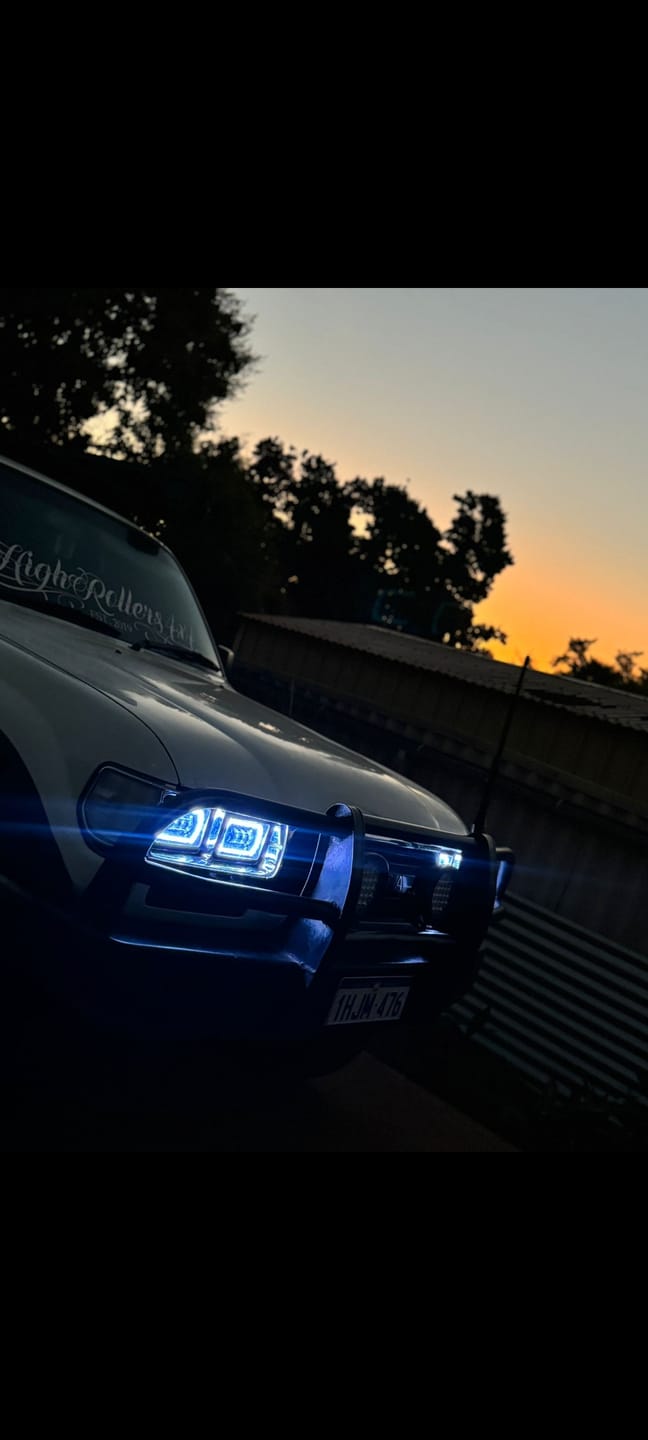 Customer photo review of 4X6" LED Colour Chasing Headlights