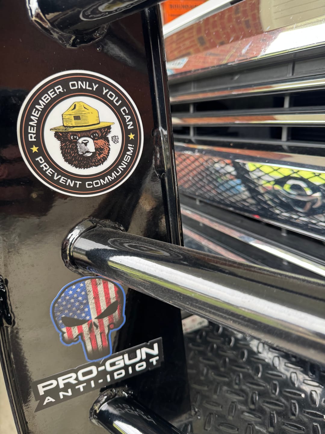 Customer photo review of USA Punisher Decal