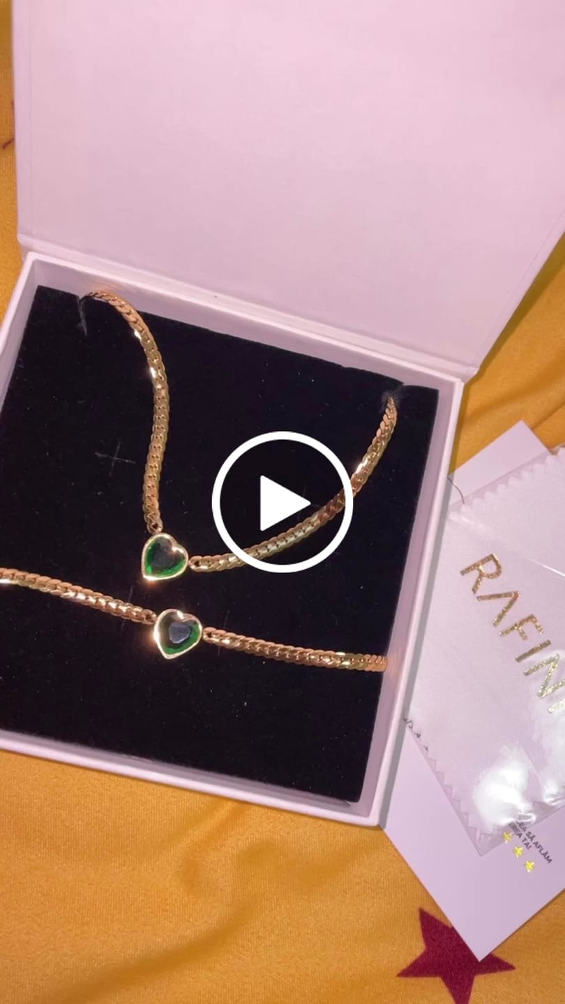 Customer video review of Set bratara + colier Havana Verde