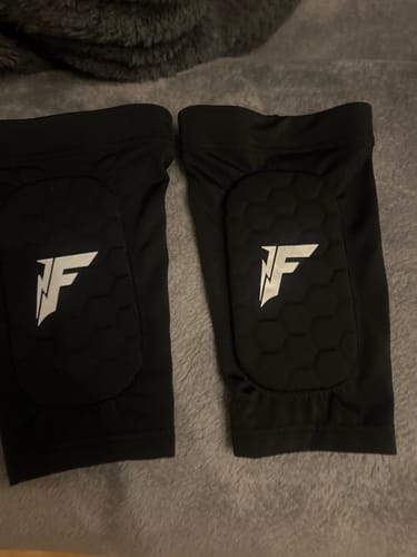 Customer photo review of Kids Built-In Shin Pads