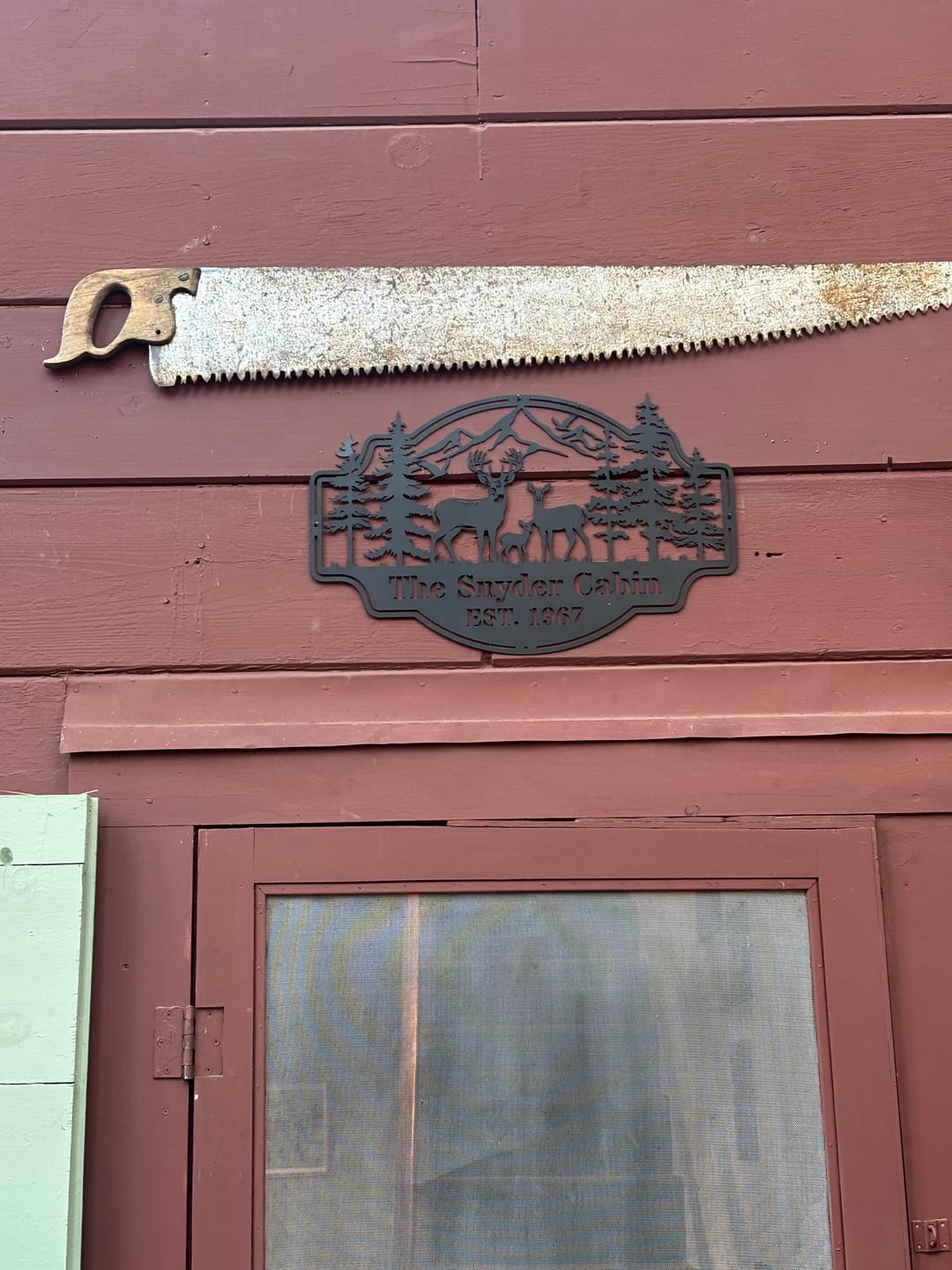 Customer photo review of Forest View Metal Sign