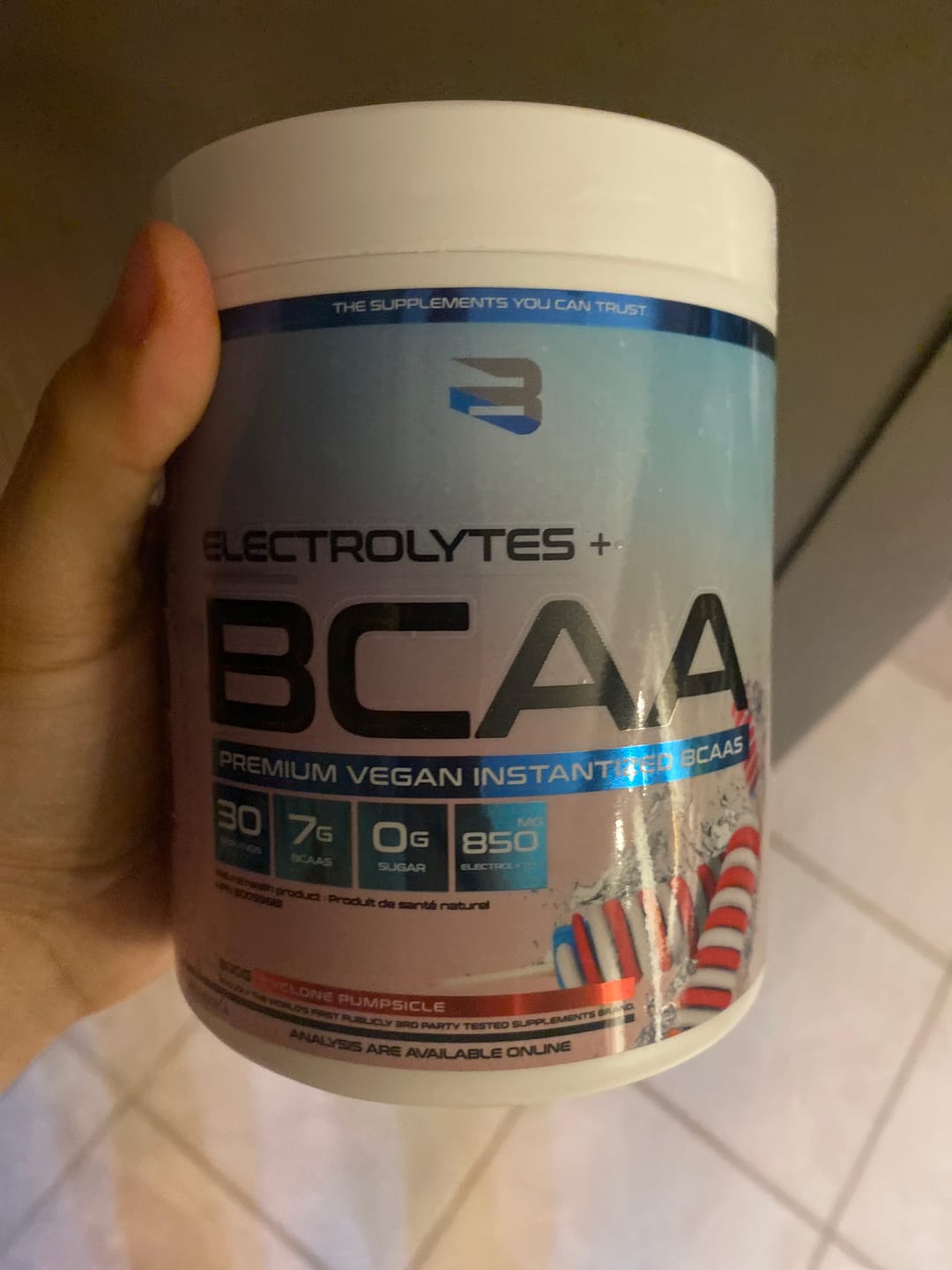 Customer photo review of BCAA + Electrolytes