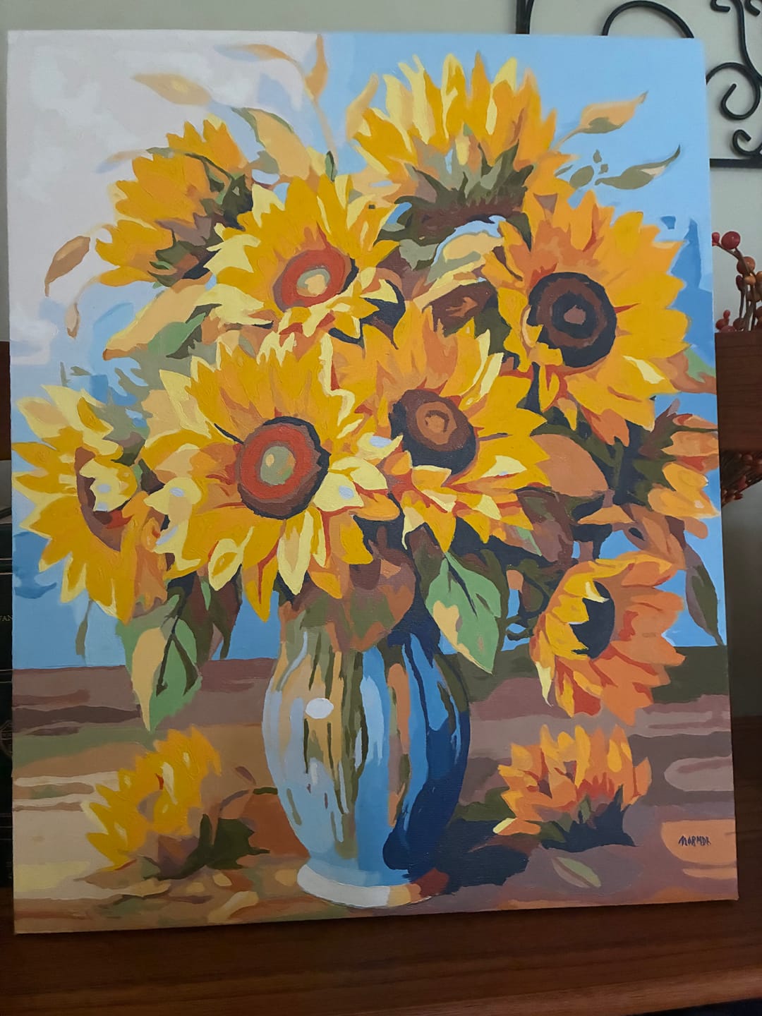 Customer photo review of Vase of Golden Blooms