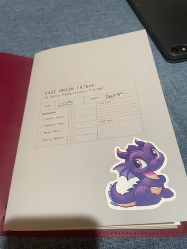 Customer photo review of Ocean - Fast Brain Planner Kit