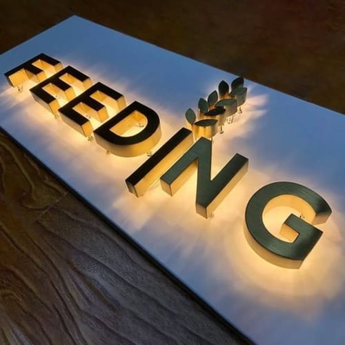 Customer photo review of Custom Channel Letter Sign for Kostas Giannokostas