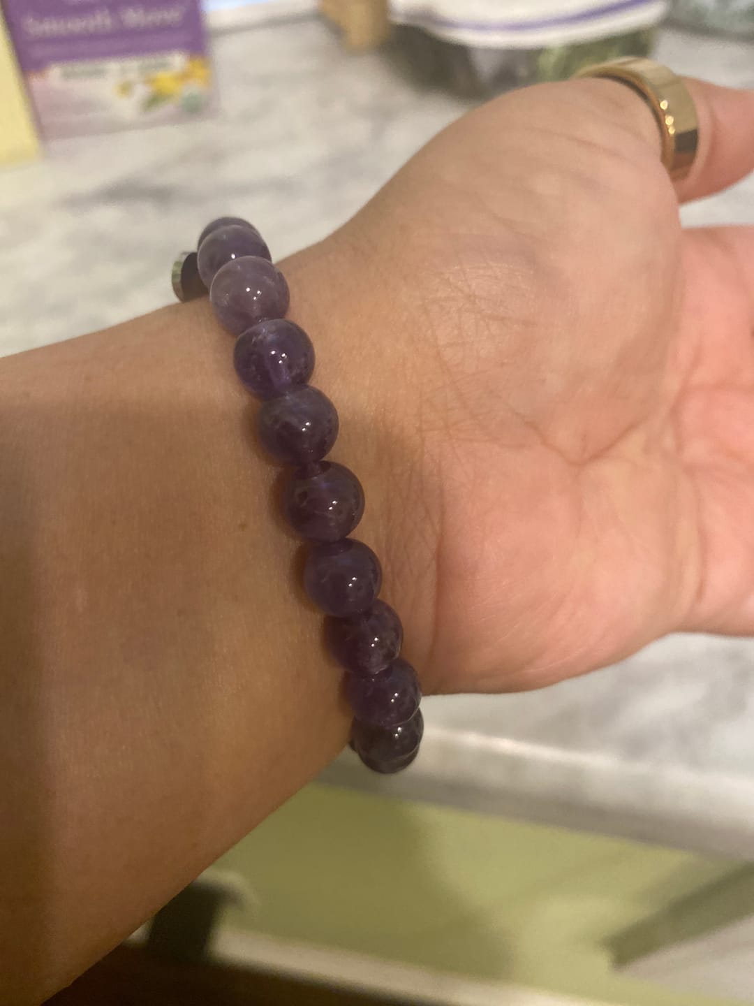 Customer photo review of Amethyst Bracelet
