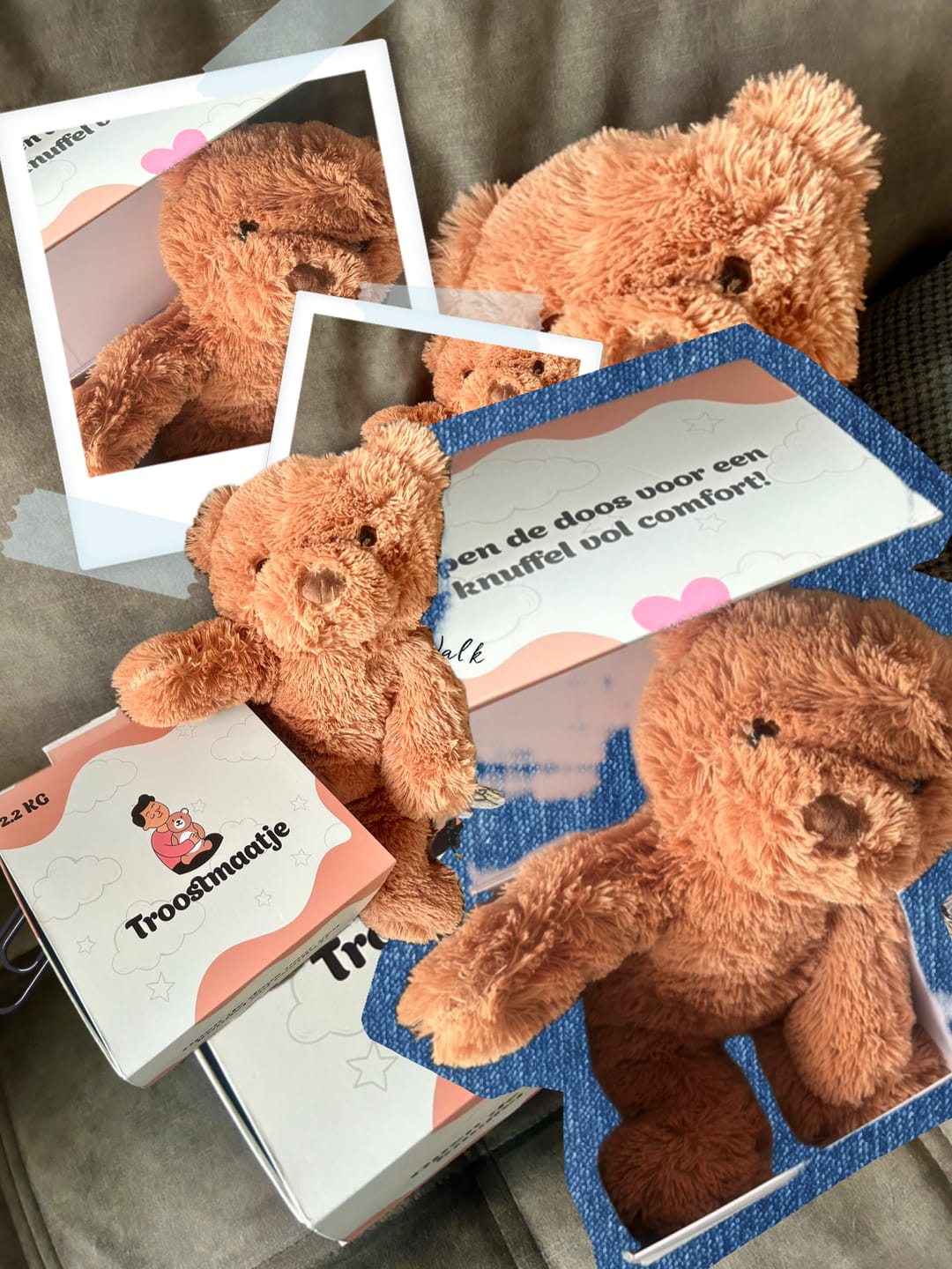 Customer photo review of Verzwaringsknuffel Beer 2,2 kg + Gratis Pittenzakje