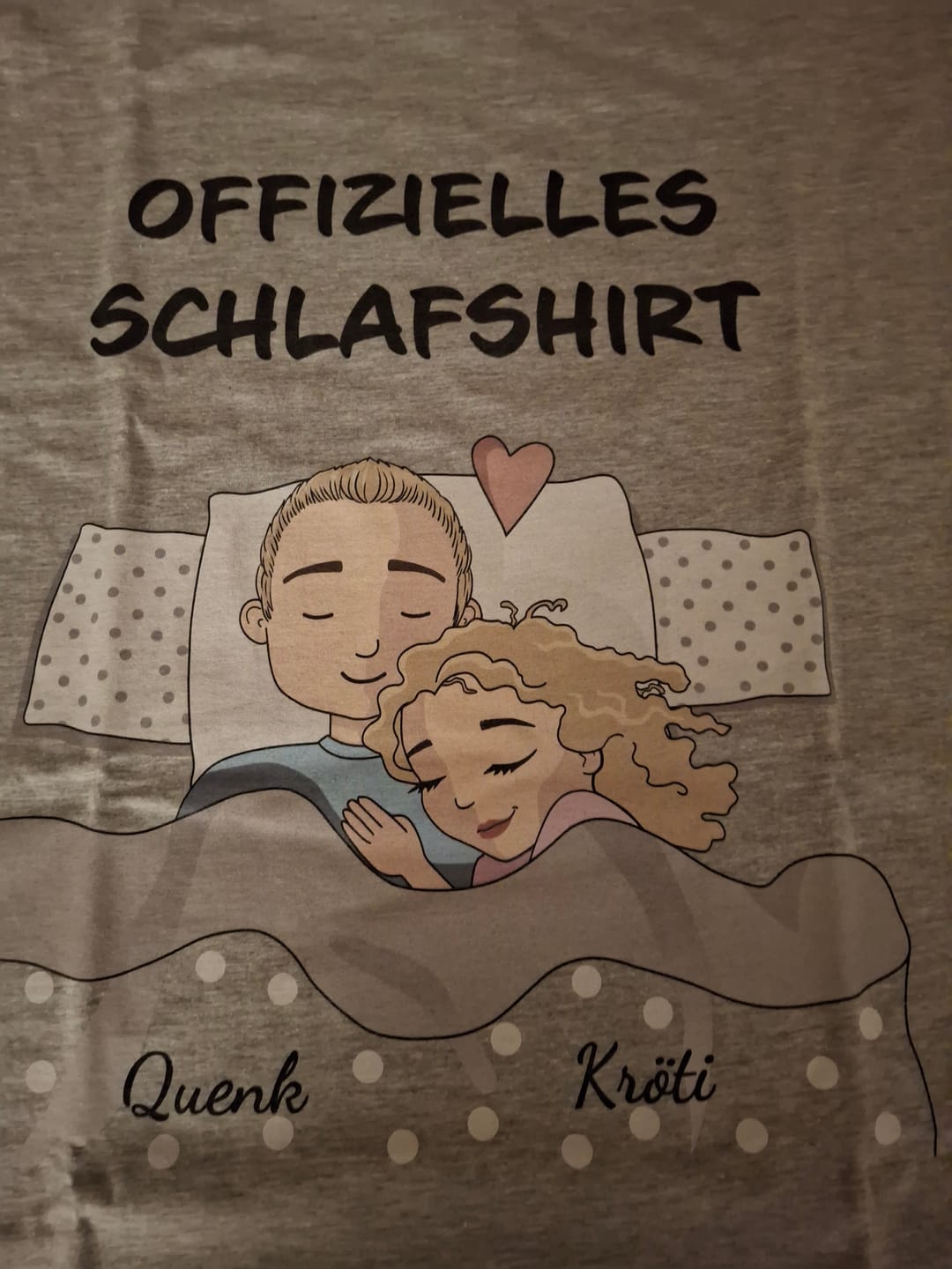Customer photo review of Schlafmützen - Personalisiertes T-Shirt