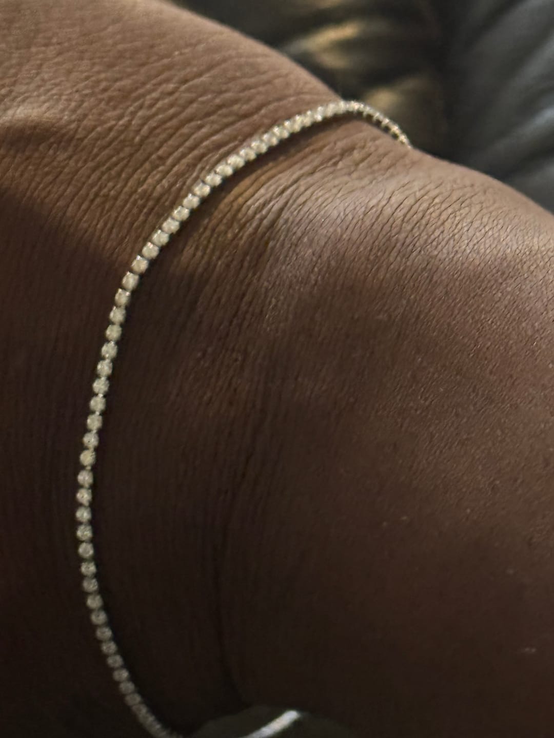 Customer photo review of Micro Tennis Bracelet - White Gold