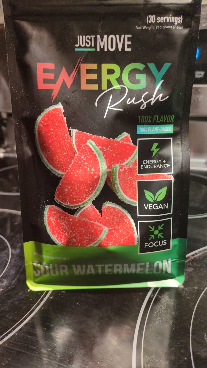 Customer photo review of Sour Watermelon Energy Rush - Pre Workout