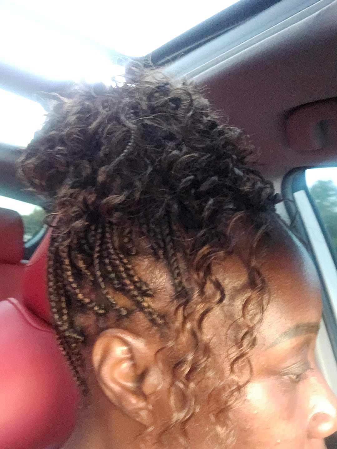 Customer photo review of #4/#30 Piano Color Deep Wave Bulk Hair Extensions for Braiding